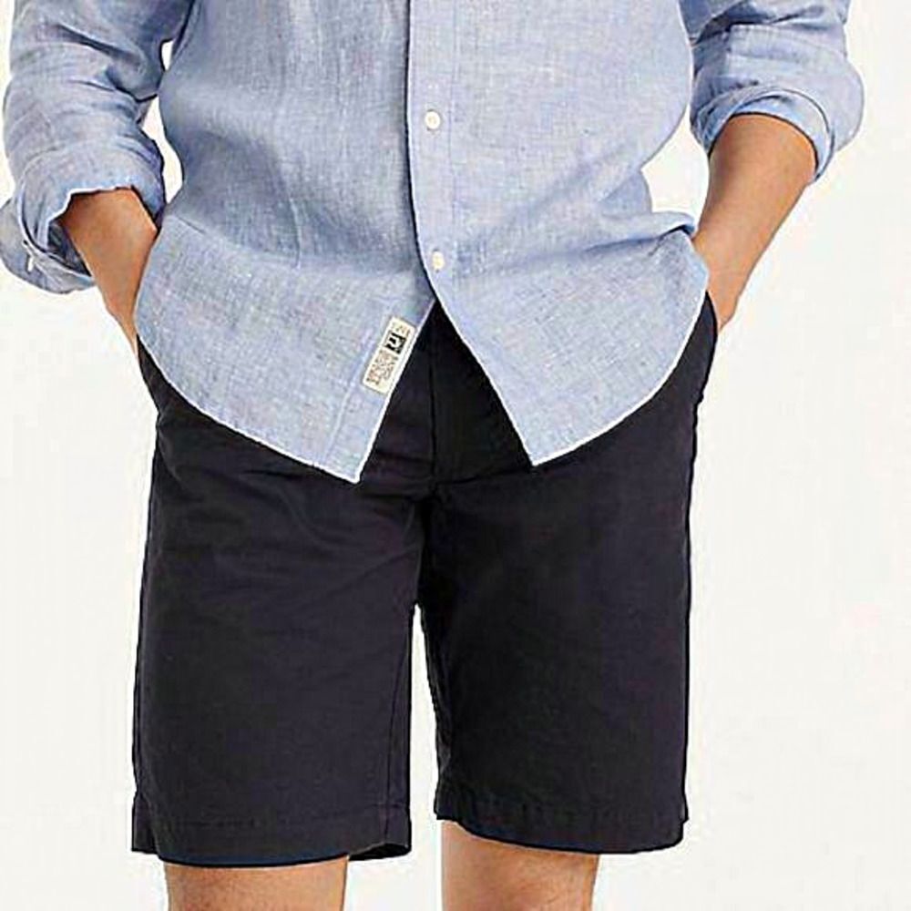 NWT J. Crew Navy‎ 9” Stretch Chino Shorts Size 29